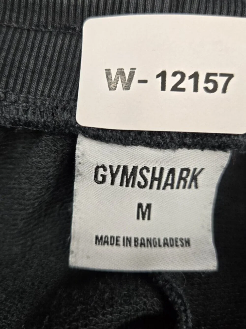 Gymshark Men Activewear Pants M Black Joggers Logo Drawstring 26
